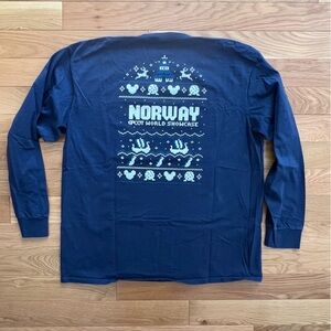 Norway Epcot World Showcase Navy Long Sleeve Shirt